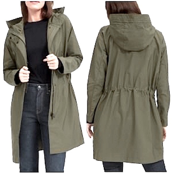 Everlane Jackets & Blazers - Everlane The ReNew Anorak Coat Colour Medium Olive Size Medium